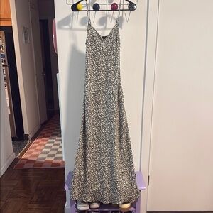 Allsaints Floral Silk Slip Dress